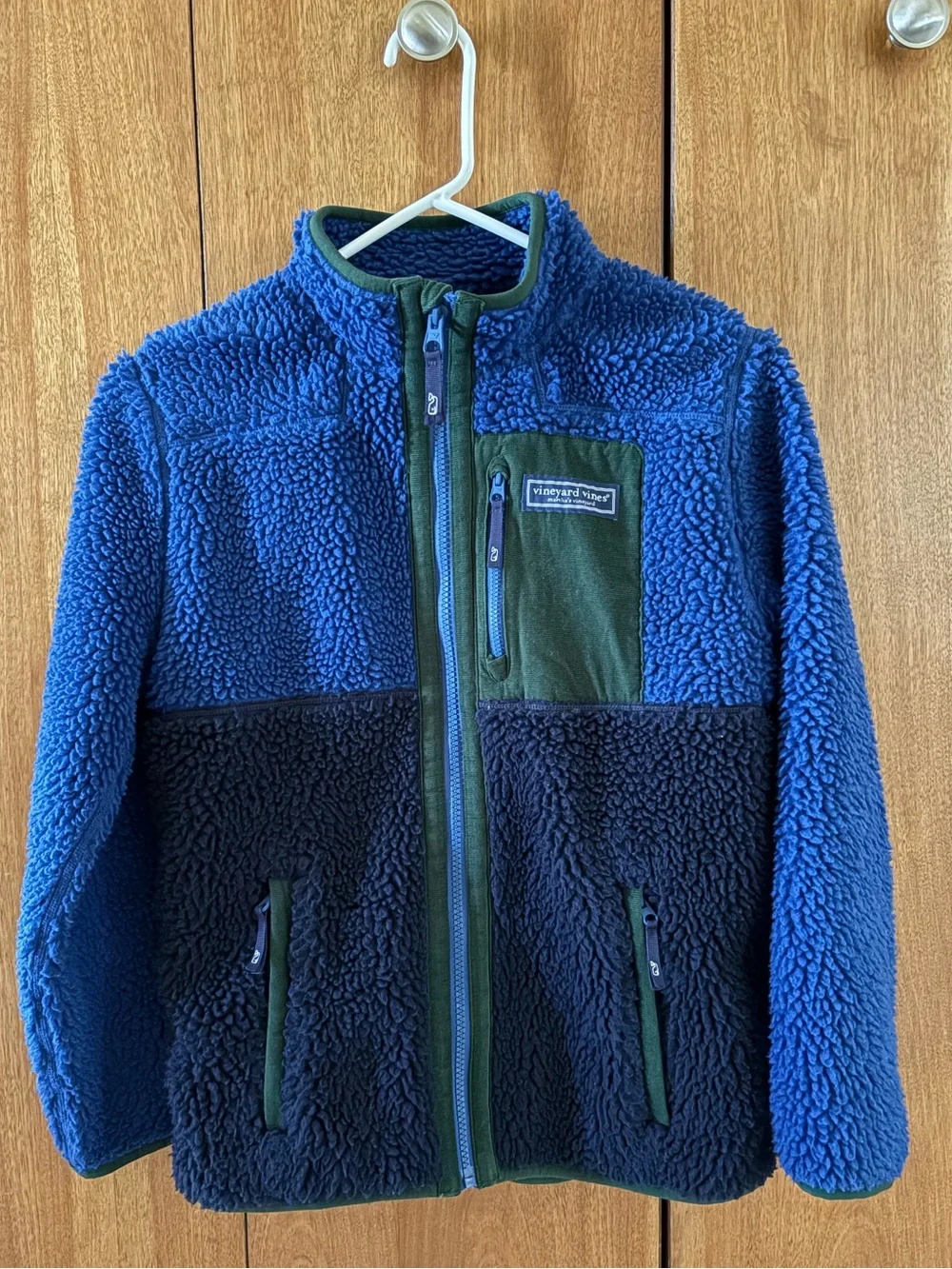 🐳 Vineyard Vines SuperShep Sherpa Jacket Boys Size Medium (12-14) 🐳